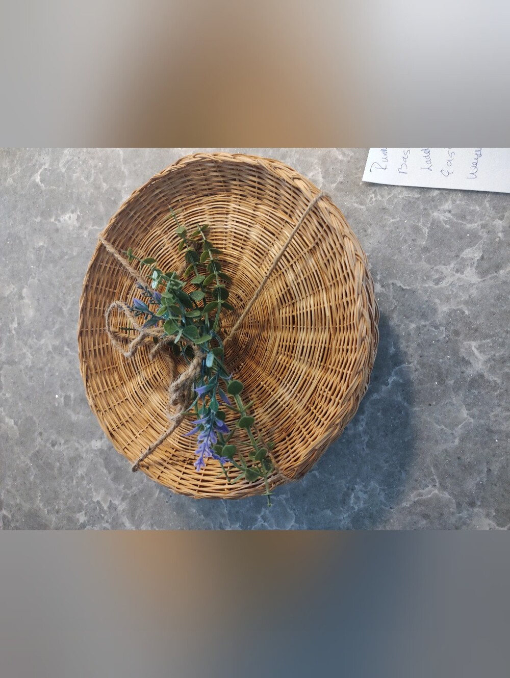 6) Wicker Paper Plate Holders